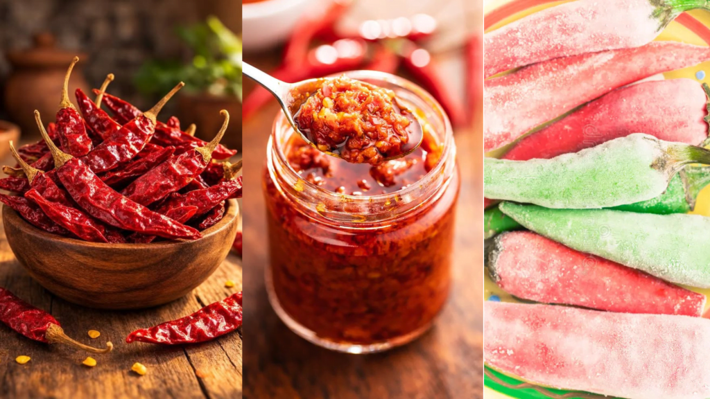 Piment africain frais : sécher, congeler ou mixer